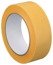 WESTEX Ruban de plâtrage PVC rainuré, 50 mm x 33 m, jaune