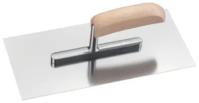 WESTEX Platoir acier inoxydable, poignée bois, 280 x 130 mm