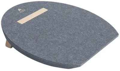 ALBA Repose-pieds "MHFEETPET", en PET 100% recyclé, gris
