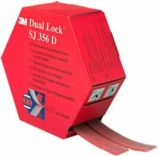 3M Fixation auto-agrippante Dual Lock flexible, SJ354D,noir