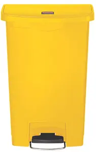 Rubbermaid Collecteur à pédale Slim Jim, 50 litres, jaune