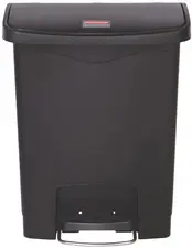 Rubbermaid Collecteur à pédale Slim Jim, 30 litres, noir