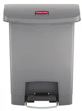 Rubbermaid Collecteur à pédale Slim Jim, 30 litres, gris