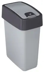 keeeper Poubelle "magne", 10 litres, argent / anthracite