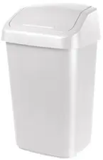 orthex Poubelle à couvercle basculant, 25 litres, blanc