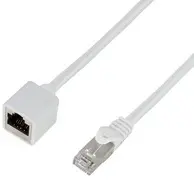 LogiLink Rallonge câble patch Premium, Cat.6A, 1 m, blanc