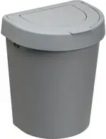 plast team Poubelle SEATTLE, 10 litres, argent