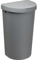 plast team Poubelle SEATTLE, 45 litres, argent