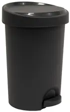 EDA Poubelle à pédale Stepy, 15 litres, PP, anthracite
