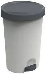 EDA Poubelle à pédale Stepy, 70 L, PP, gris/béton