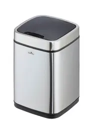 DURABLE Poubelle automatique "NO TOUCH", 6 litres, argent