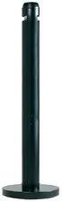 Rubbermaid Cendrier sur base Smockers' Pole, rond, noir