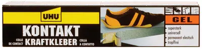 UHU Colle de contact forte, Gel, avec du solvant, 120 g