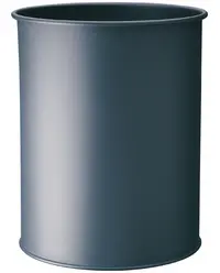 DURABLE Corbeille à papier, rond, 15 litres, anthracite