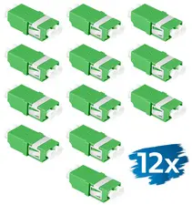 LogiLink Set de coupleurs fibre optique, sans bride, vert