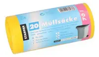 STARPAK Sac poubelle HDPE, 70 litres, jaune