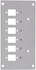 LogiLink Façade pour boîte d'épissures, pour 6 ports