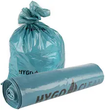 HYGOCLEAN Sac poubelle LDPE Light, 120 L, 40 microns, bleu