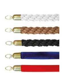 Securit Corde pour poteau d'accueil CLASSIC, blanc / or