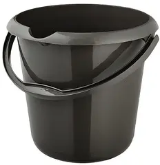 keeeper Seau "mika eco", rond, 10 litres, graphite