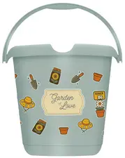 keeeper Seau à motif "ilvie garden", rond, 10 litres
