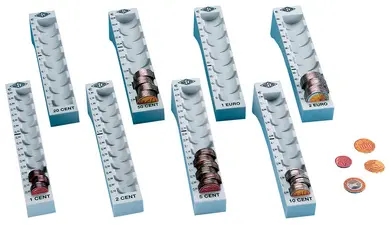 WEDO Barette à monnaie pour 1 Euro, gris clair