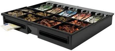 Safescan Garniture pour tiroir caisse "4646T", noir