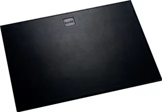 helit Tapis de souris "the leather pad", en cuir, noir