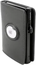CLICKSAFE Portefeuille SLIM avec logement AirTag, noir