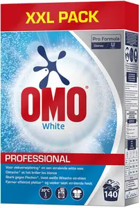 OMO Lessive en poudre Professional White, 140 lavages, 7 kg