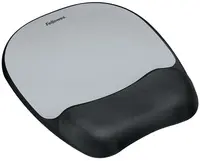 Fellowes Repose-poignet Memory Foam "Bandes argentées
