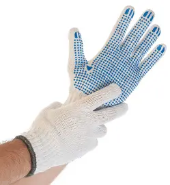 HYGOSTAR Gant à mailles épaisses STRUCTA I, S, blanc