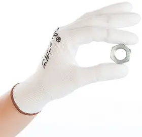 HYGOSTAR Gant à mailles fines Ultra Flex Finger, L, blanc