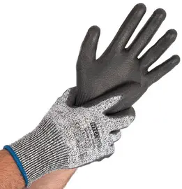 HYGOSTAR Gant anti-coupures CUT SAFE, M, gris/noir