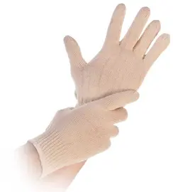 HYGONORM Gant en coton Cuff Light, M, naturel