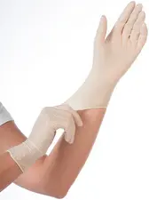 HYGONORM Gant en latex "SKIN LIGHT", M, blanc