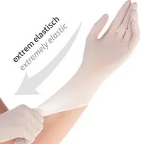 HYGOSTAR Gant en nitrile SAFE SUPER STRETCH, XL, blanc