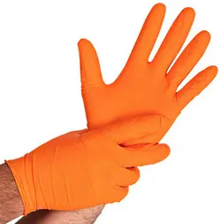 HYGOSTAR Gant en nitrile "POWER GRIP", M, orange