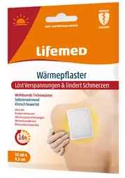 Lifemed Patch chauffant, 95 x 130 mm, pack de 2, blanc