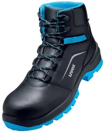 uvex 2 xenova Chaussures montantes S2 SRC, T. 42, noir/bleu