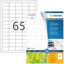 HERMA Étiquette universelle recyclée, 70 x 37 mm
