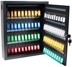pavo Armoire à clés Deluxe, pour 80 clés, gris foncé