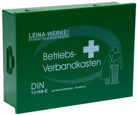 LEINA Betriebsverbandkasten, Inhalt DIN 13169, grün