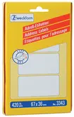 AVERY Zweckform Etiquette d'adresse, 67 x 38 mm, sur feuille