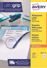 AVERY Etiquette multi-usage, 105 x 37 mm, blanc