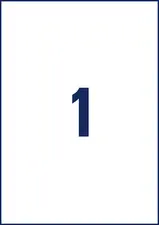 AVERY Zweckform Étiquette d'expédition, 210 x 297 mm, blanc