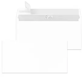MAILmedia Briefumschläge DIN lang, haftklebend, weiß