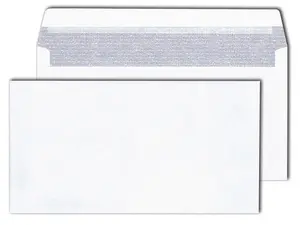 MAILmedia Enveloppe 125 x 235 mm, ultra blanc, sans fenêtre