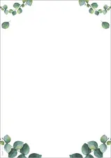 sigel Papier motif "Eucalyptus", A4, 90 mm g/m2, 2 colonnes