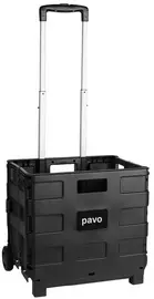 pavo Chariot de transport avec caisse pliante, charge 30 kg